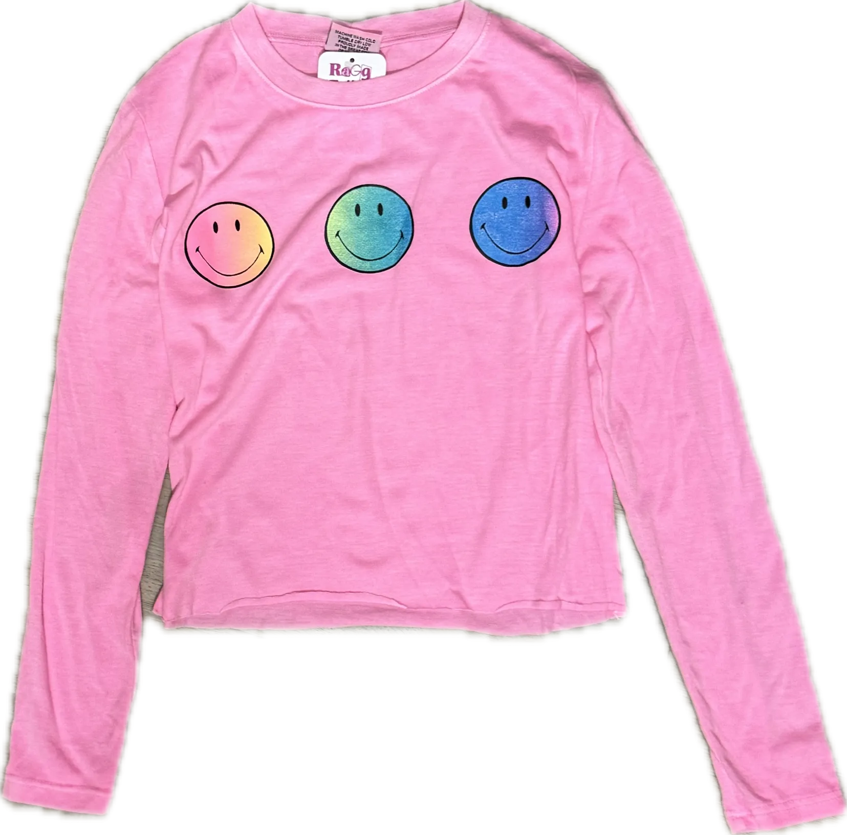 FIREHOUSE- Neon Smileys Long Sleeve Top