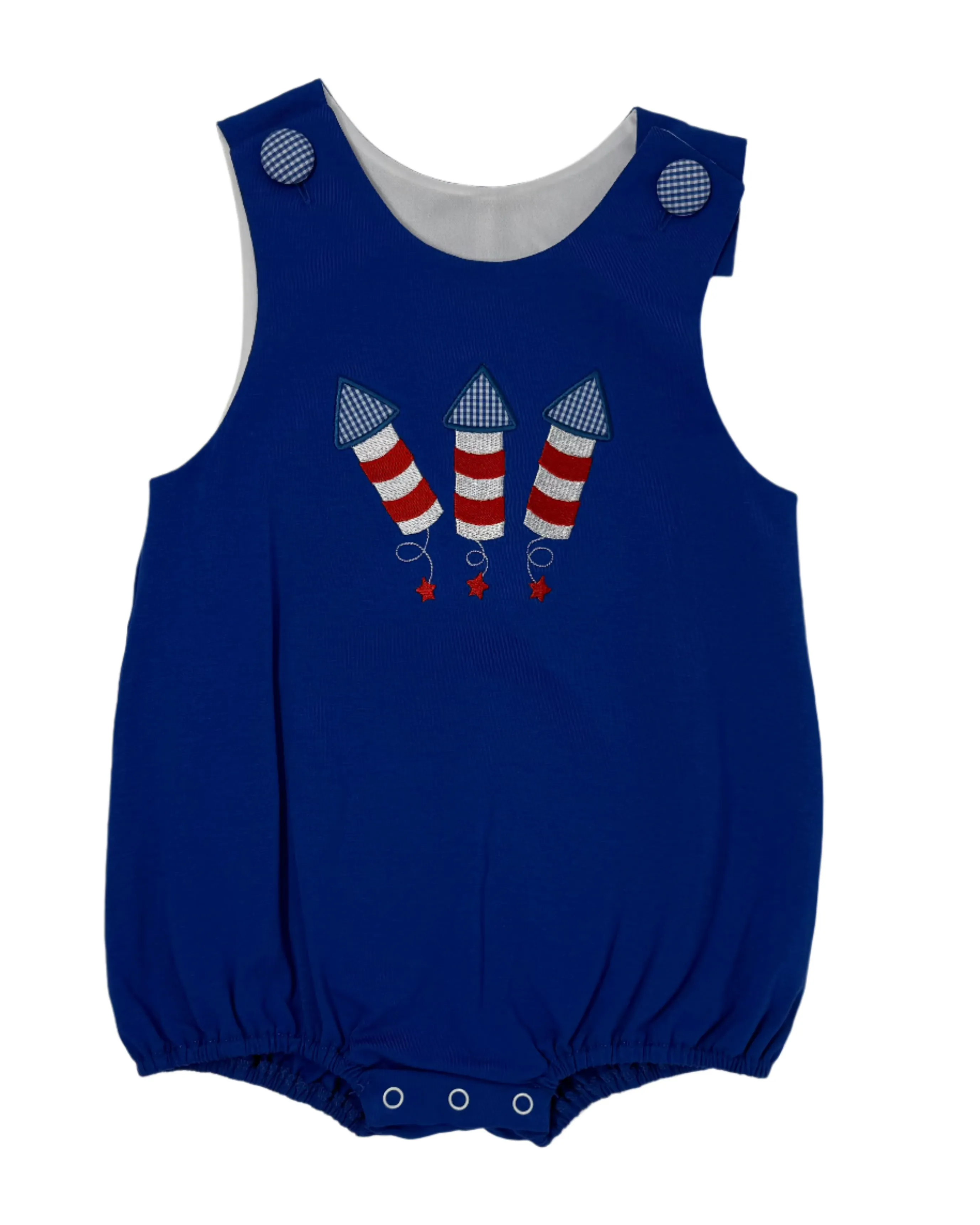 Fireworks Applique Boys Bubble