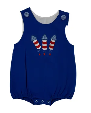 Fireworks Applique Boys Bubble