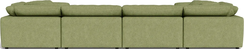 Fluffy 4 Corner U Sectional