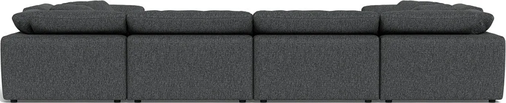 Fluffy 4 Corner U Sectional