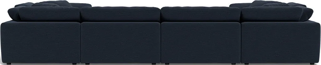 Fluffy 4 Corner U Sectional