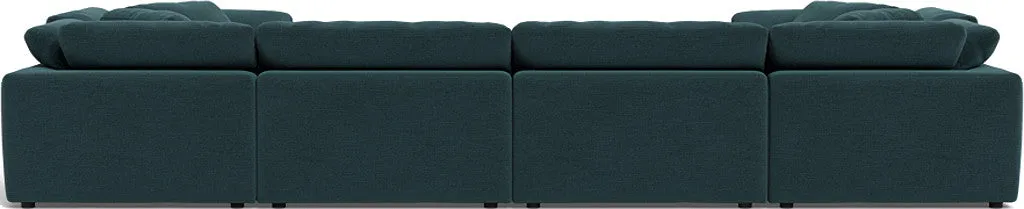 Fluffy 4 Corner U Sectional