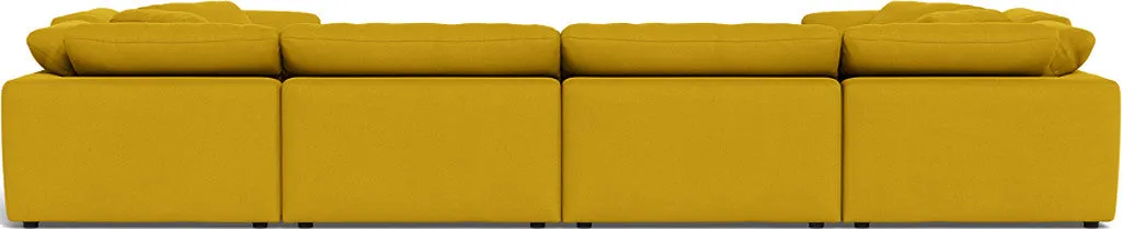 Fluffy 4 Corner U Sectional