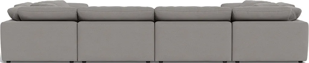 Fluffy 4 Corner U Sectional