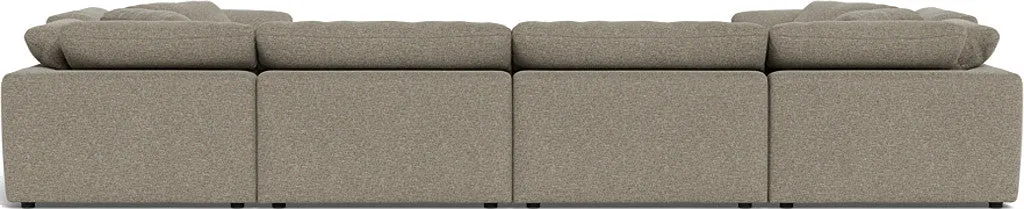 Fluffy 4 Corner U Sectional