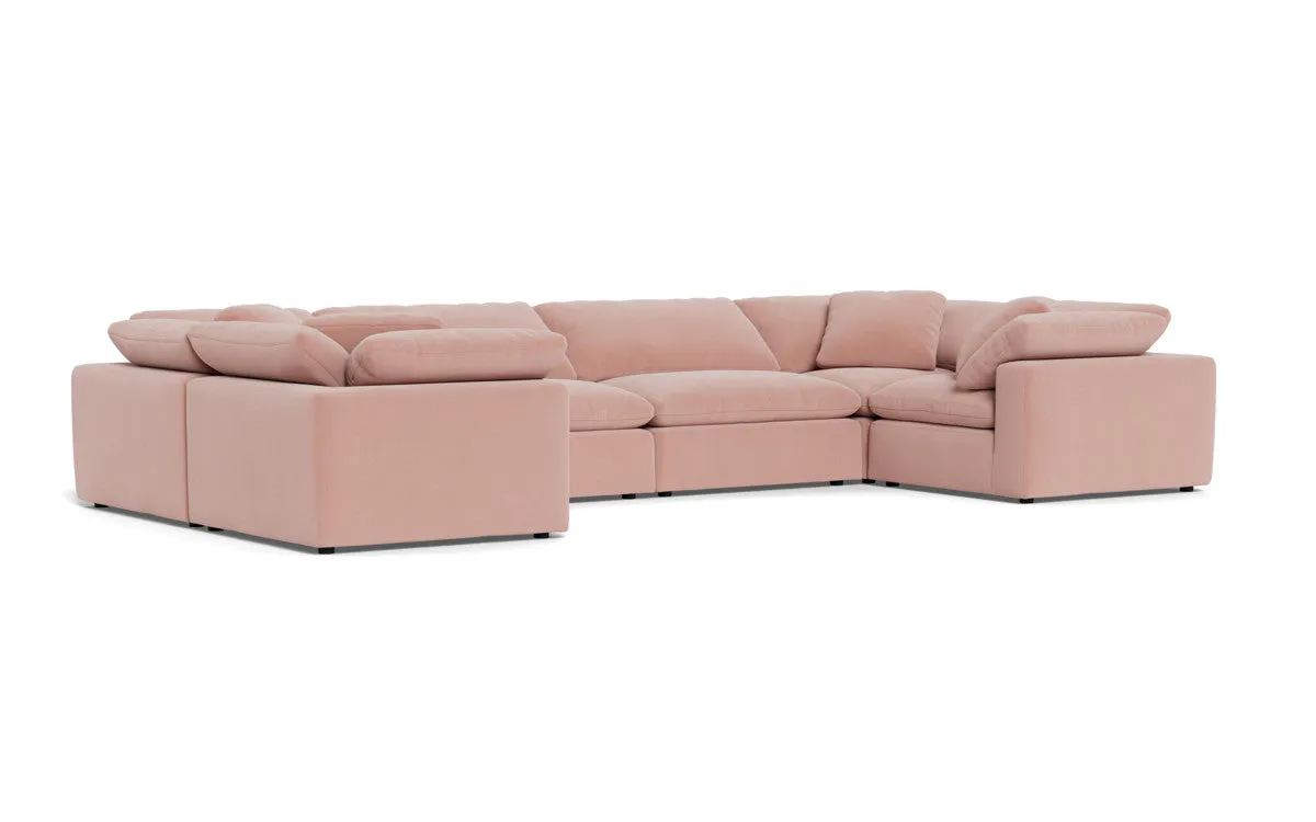 Fluffy 4 Corner U Sectional