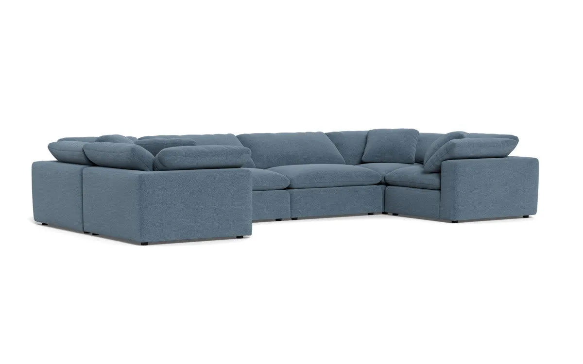Fluffy 4 Corner U Sectional