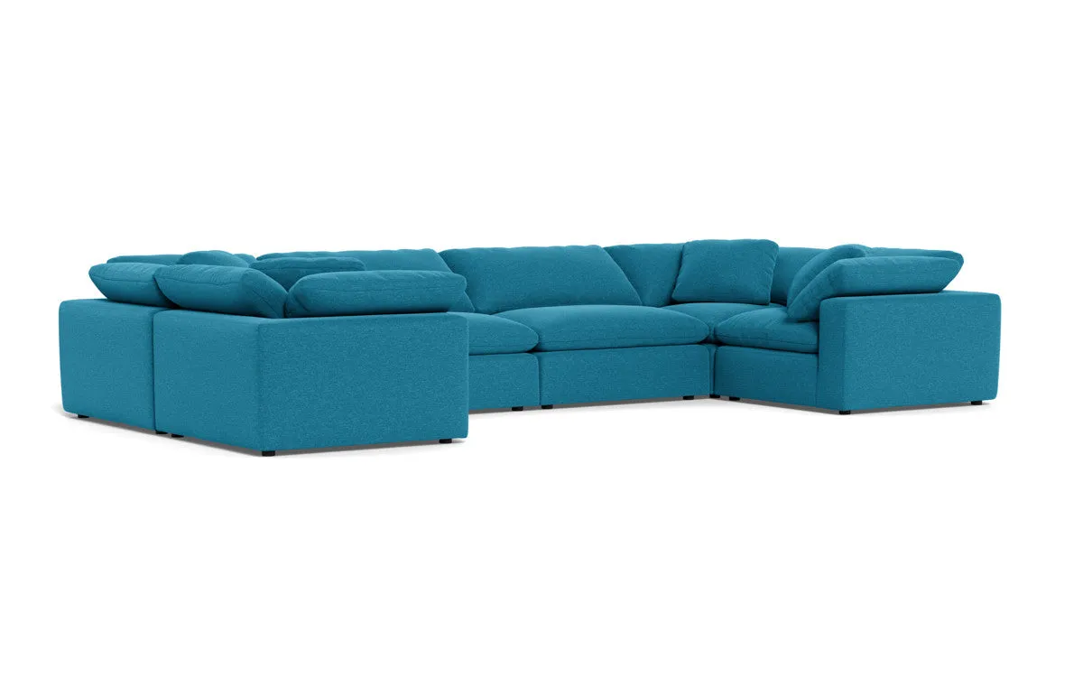 Fluffy 4 Corner U Sectional