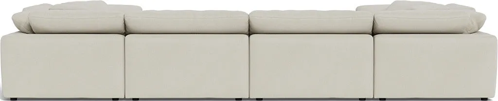 Fluffy 4 Corner U Sectional