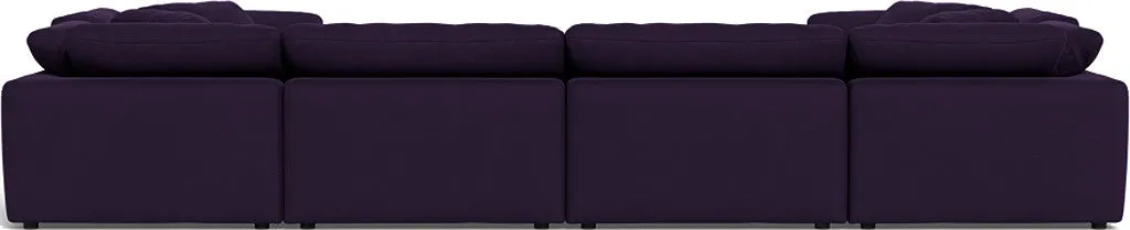Fluffy 4 Corner U Sectional