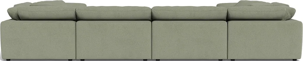 Fluffy 4 Corner U Sectional