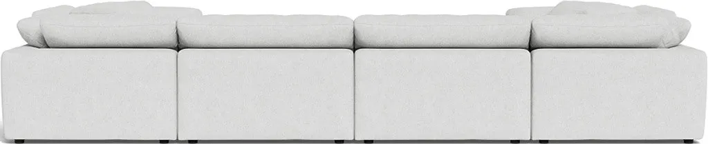 Fluffy 4 Corner U Sectional