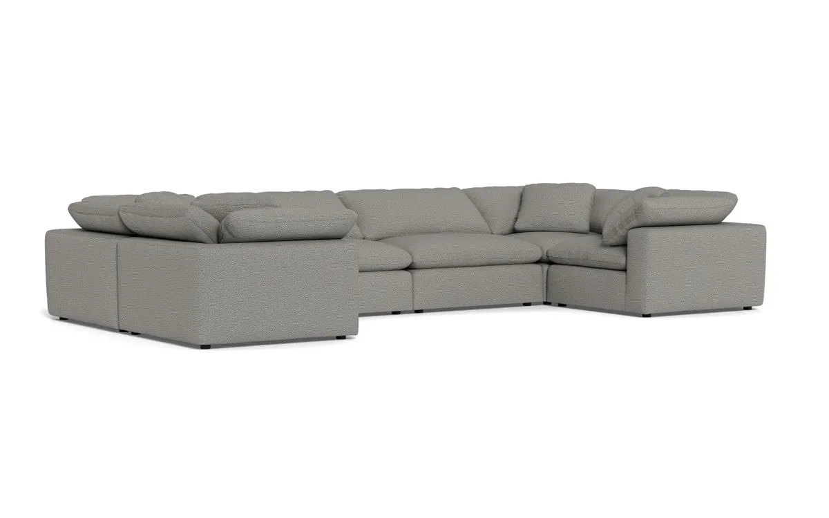 Fluffy 4 Corner U Sectional