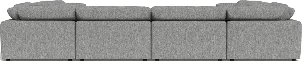 Fluffy 4 Corner U Sectional