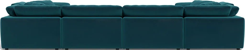 Fluffy 4 Corner U Sectional