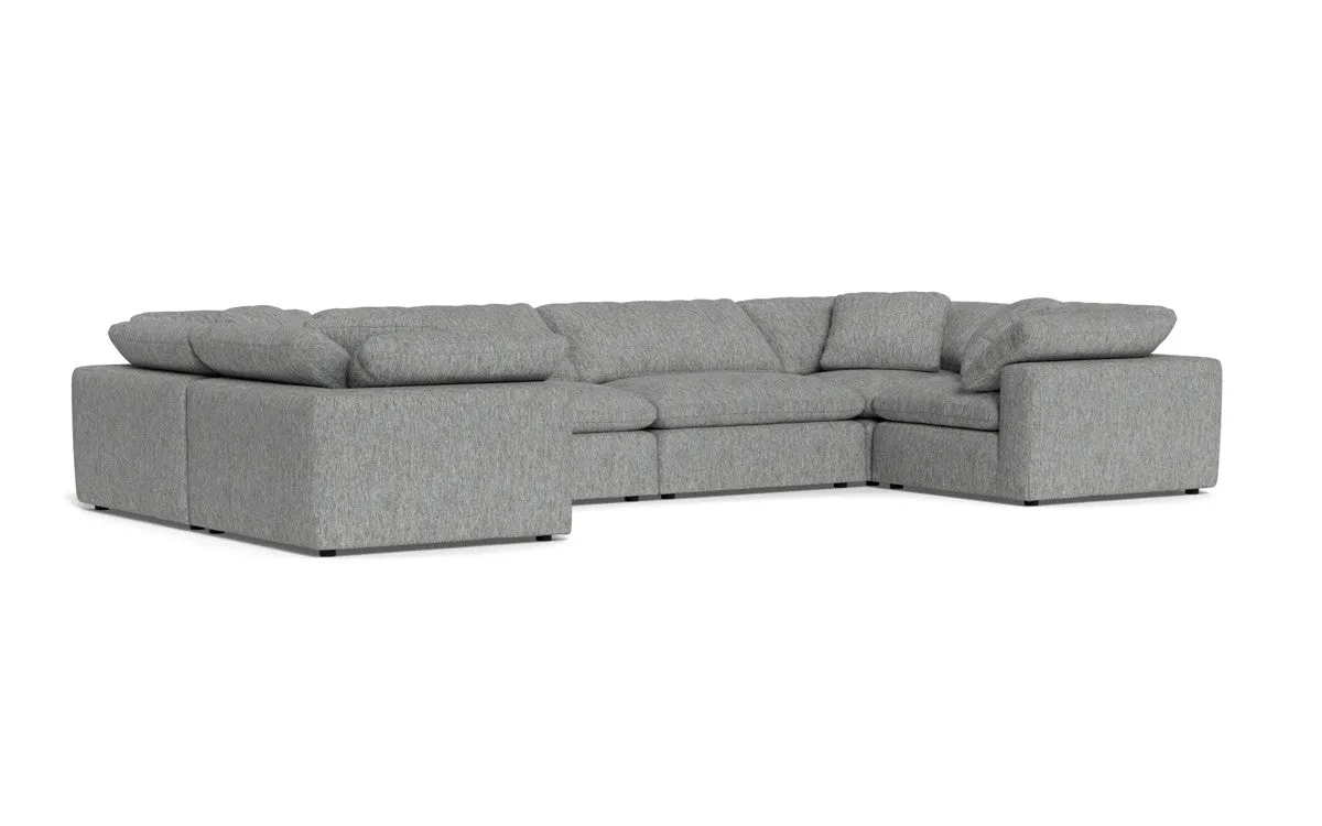Fluffy 4 Corner U Sectional
