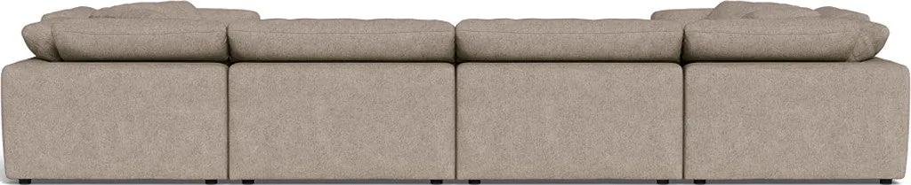 Fluffy 4 Corner U Sectional