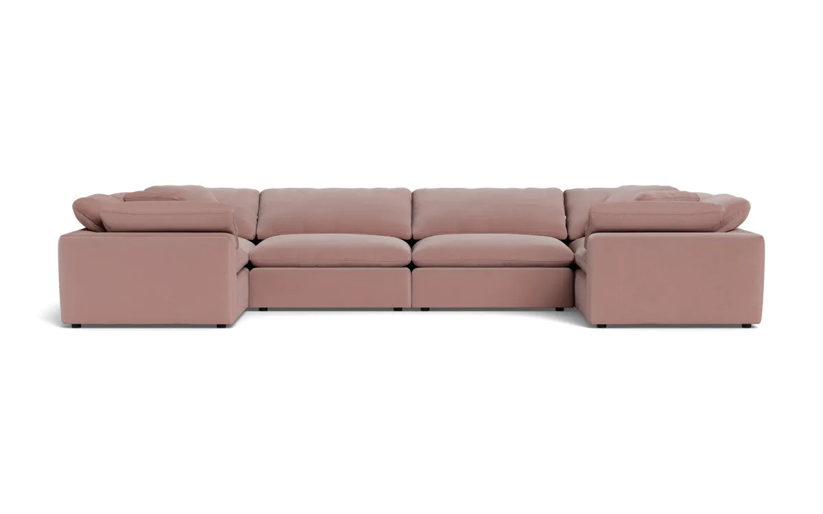Fluffy 4 Corner U Sectional