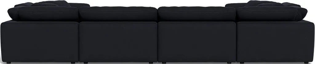 Fluffy 4 Corner U Sectional