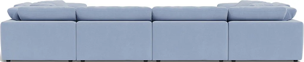 Fluffy 4 Corner U Sectional