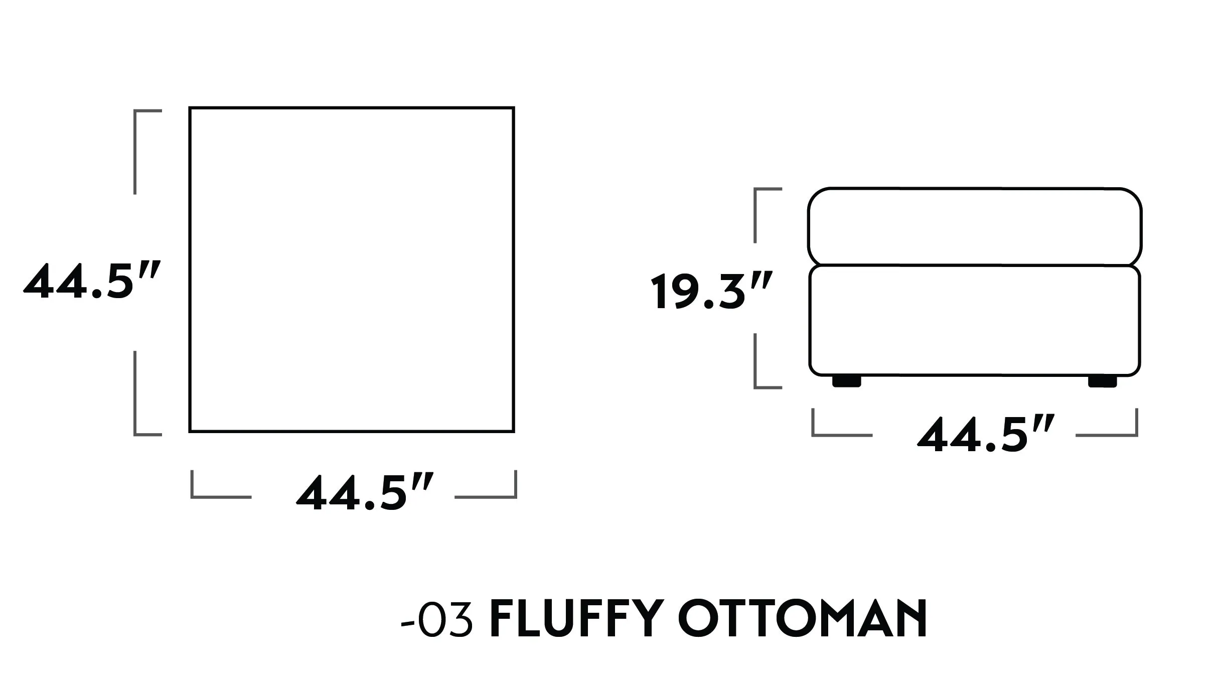 Fluffy Ottoman