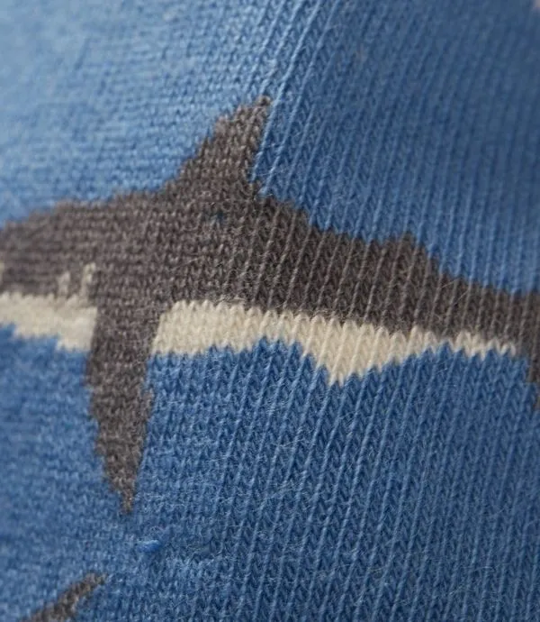Fraeulein Prusselise Organic Cotton Ankle Socks SHARK