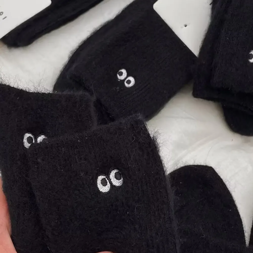 Fun Solid Color Eye Socks