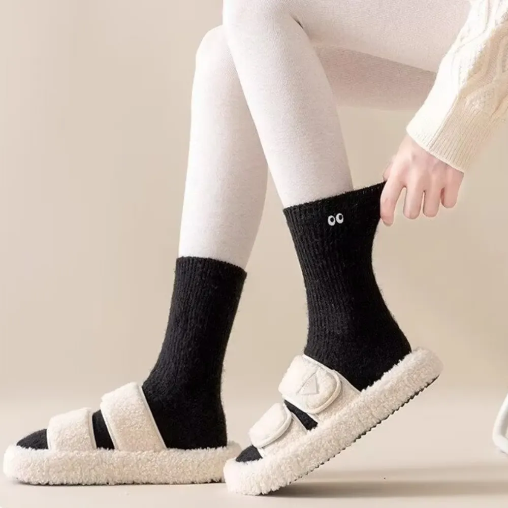 Fun Solid Color Eye Socks