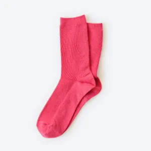 Fuschia Cotton Sock