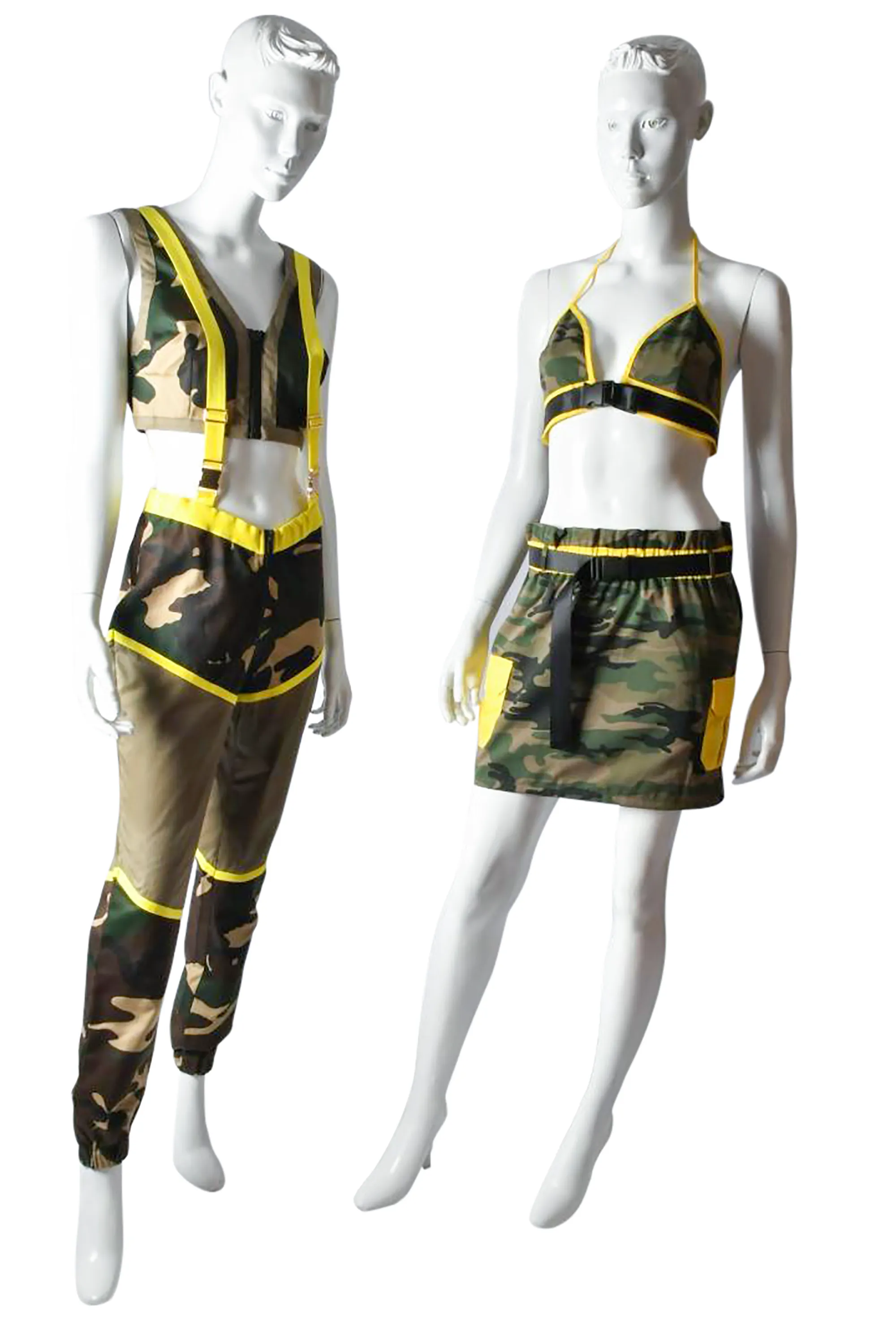 G.I. Sexy Camo Print Two Piece Skirt Set