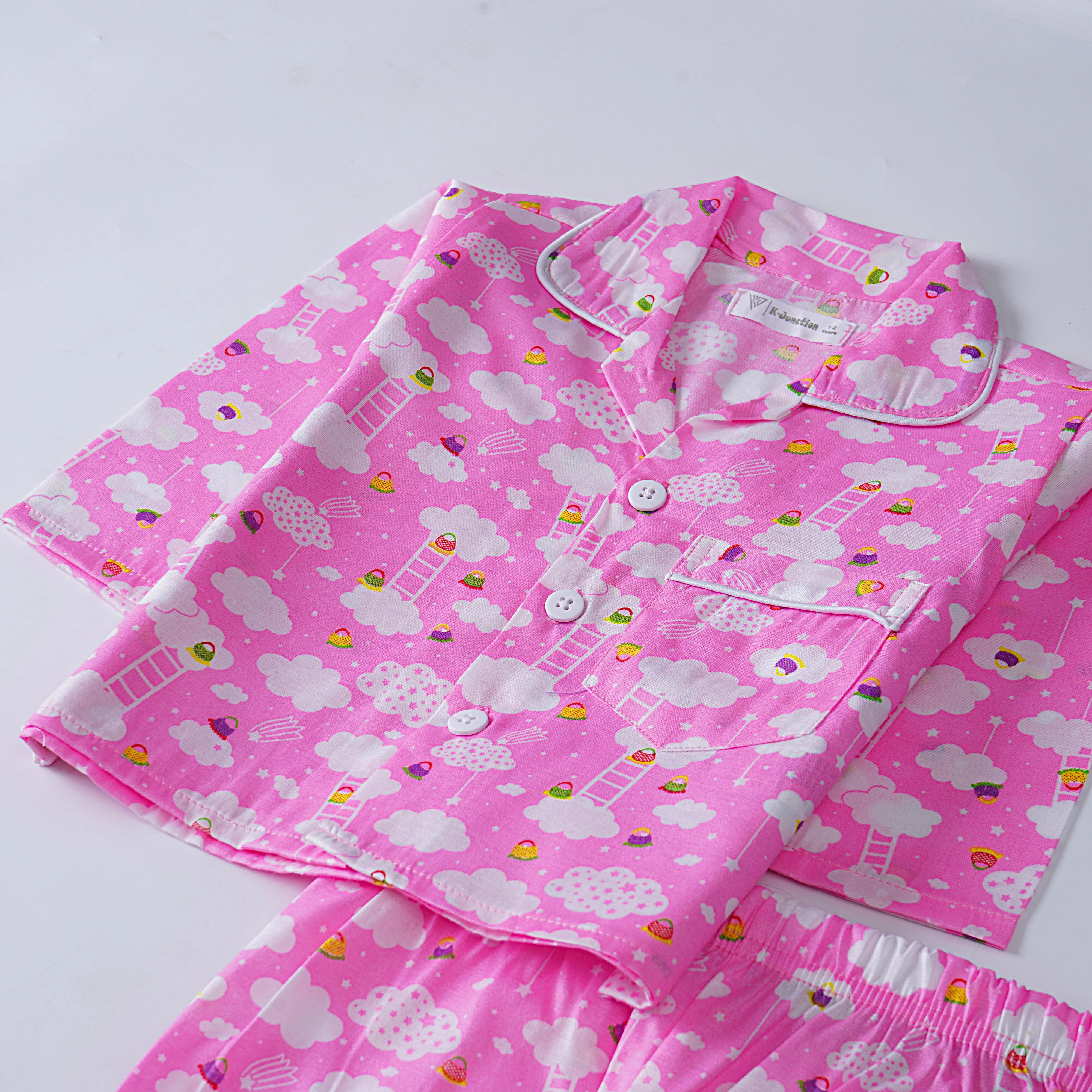 Girls Full sleeves Nightsuit (207)