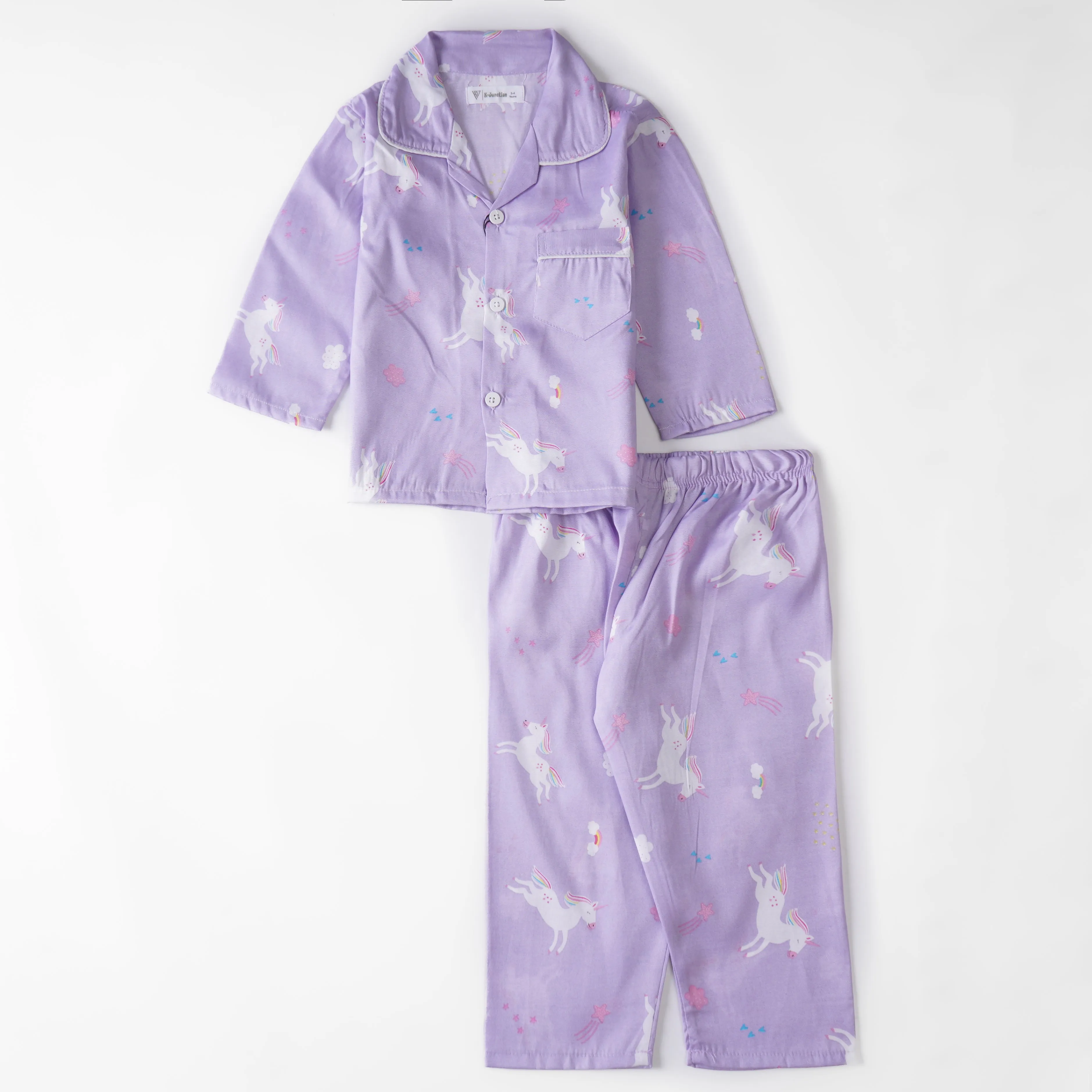 Girls Full sleeves Nightsuit (303)
