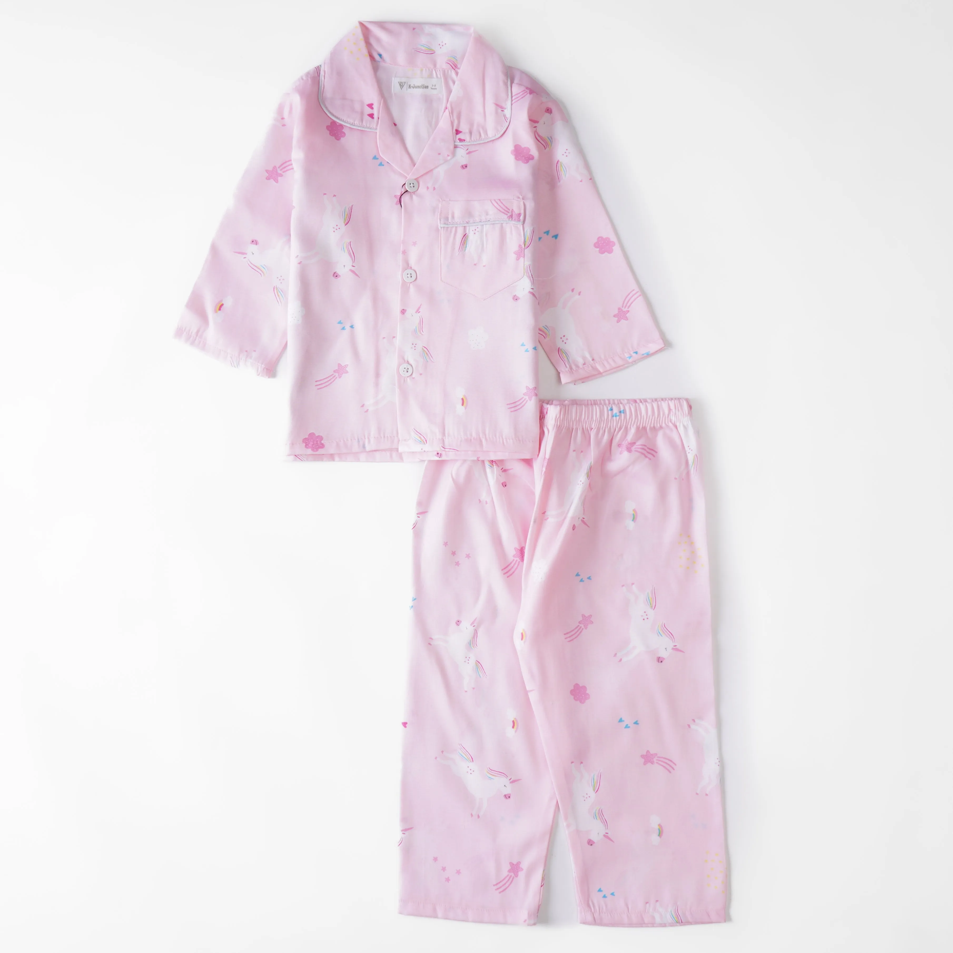 Girls Full sleeves Nightsuit (303)