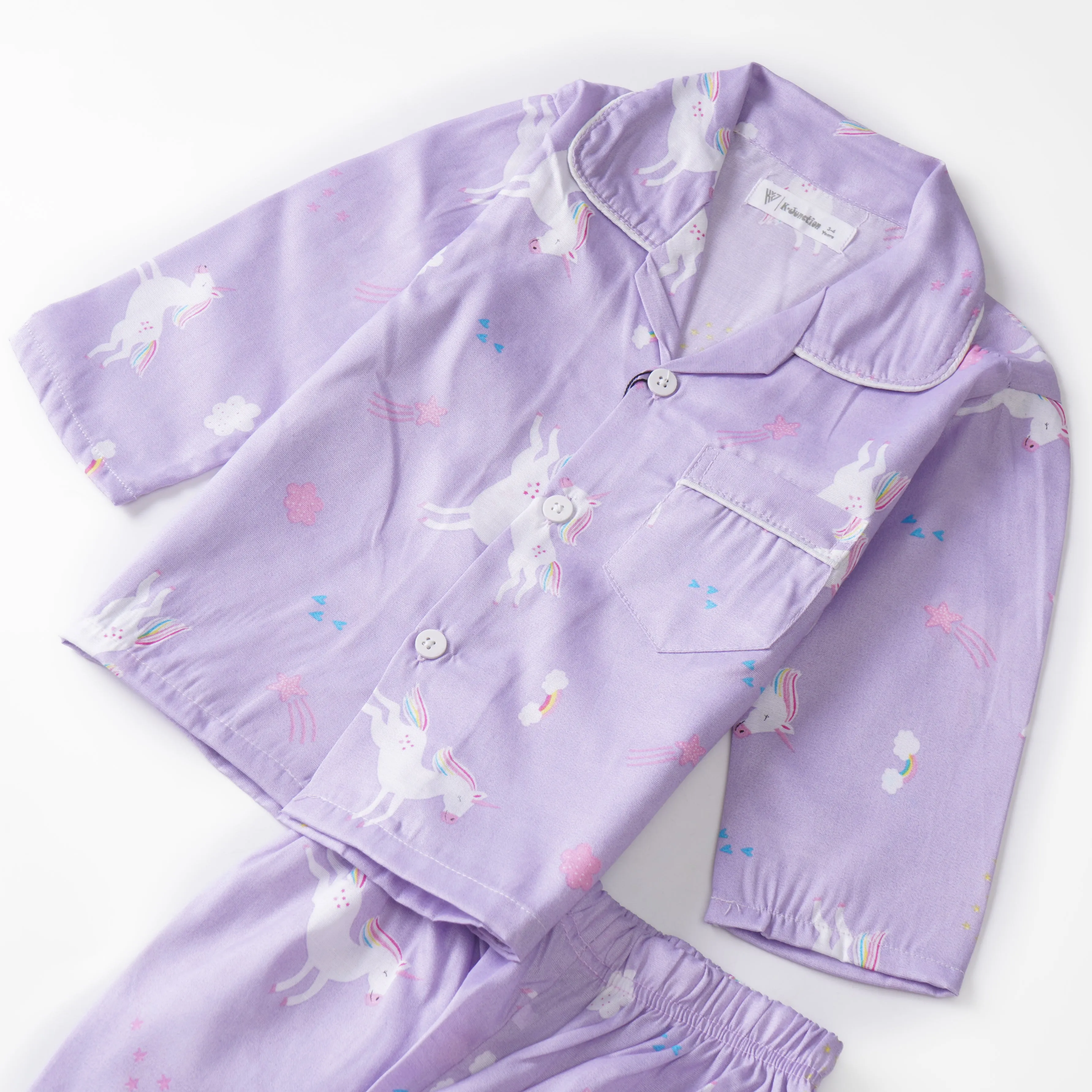 Girls Full sleeves Nightsuit (303)
