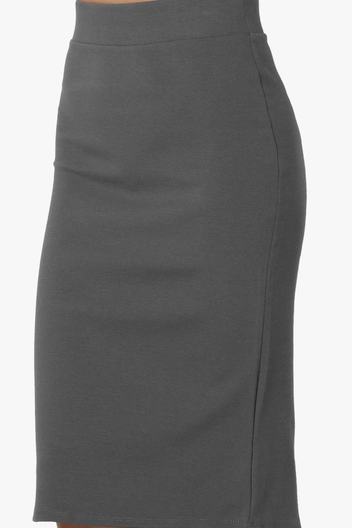 Gisele Ponte Basic Knee Pnecil Skirt PLUS