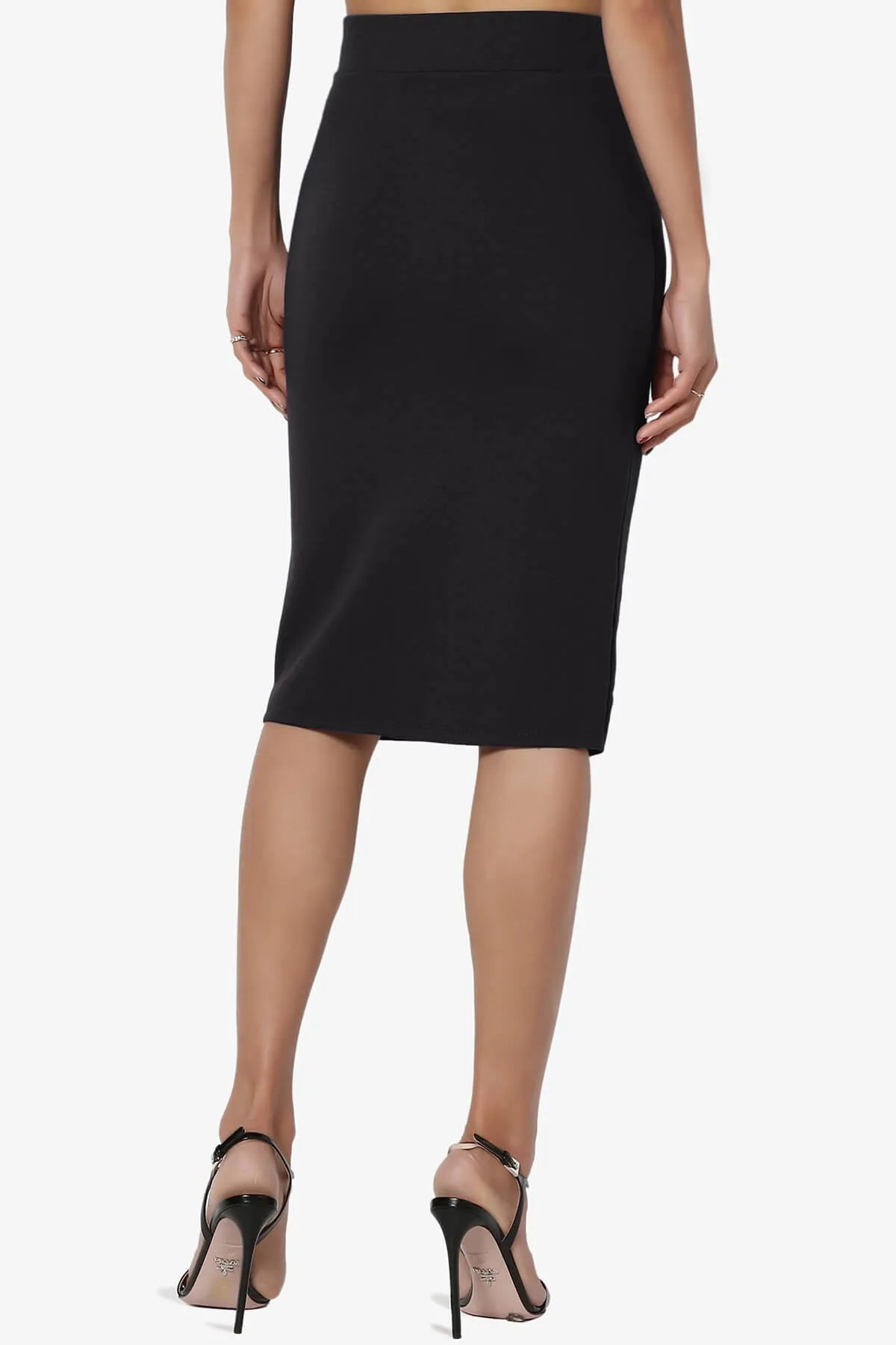 Gisele Ponte Basic Knee Pnecil Skirt PLUS