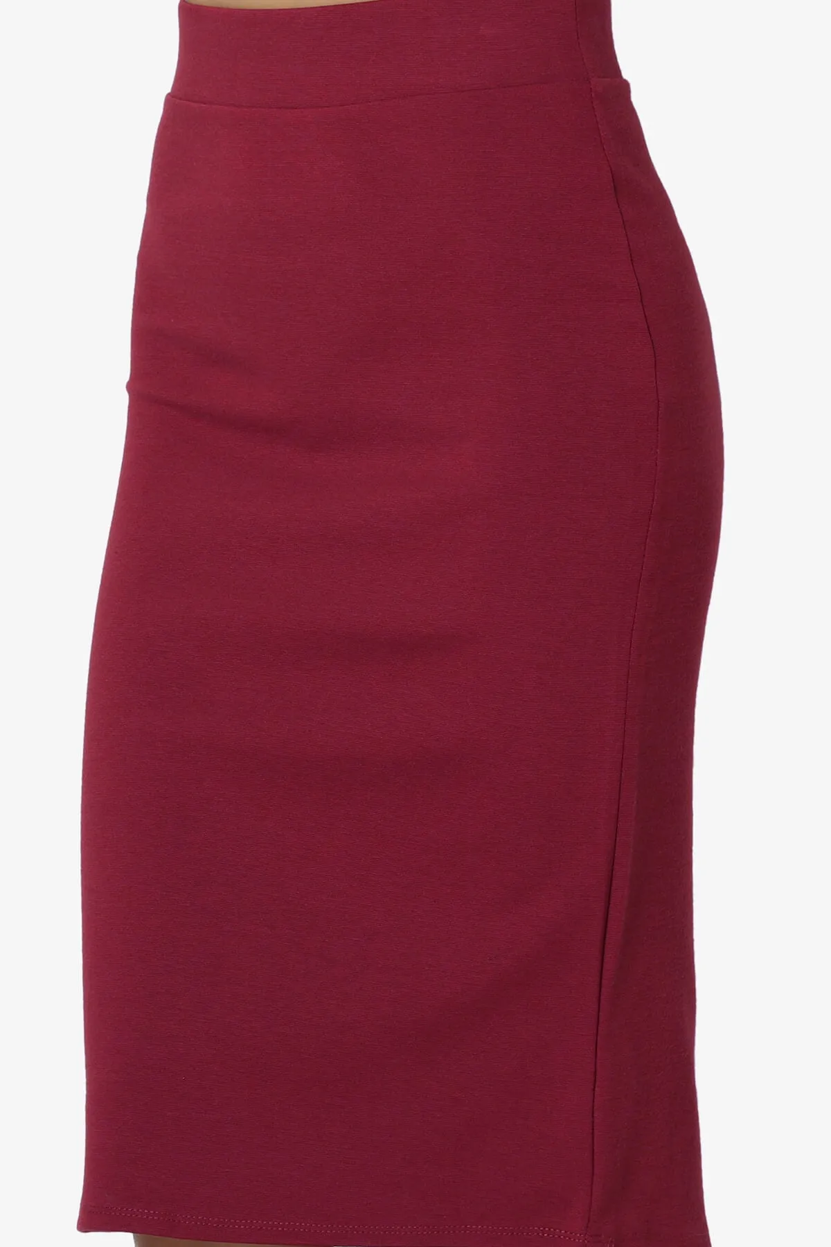 Gisele Ponte Basic Knee Pnecil Skirt PLUS