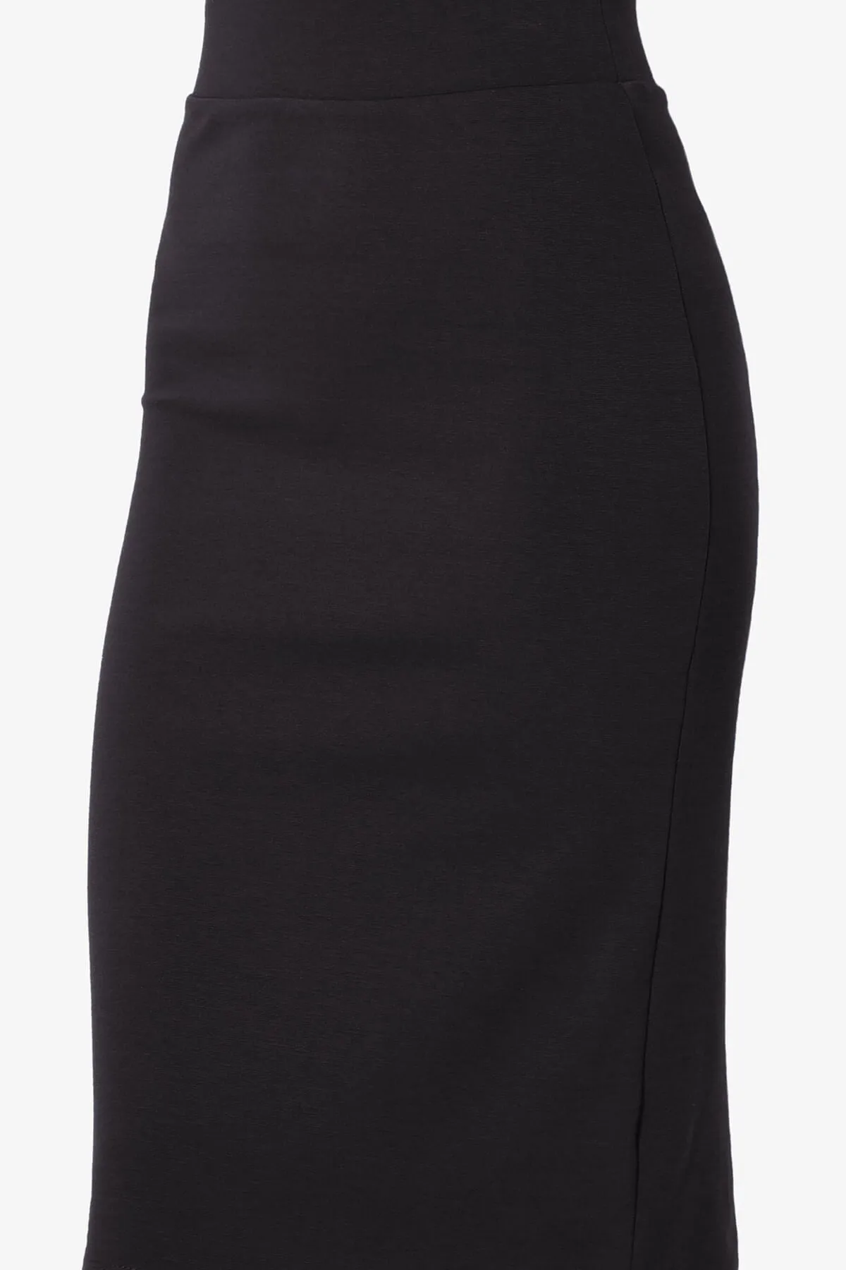 Gisele Ponte Basic Knee Pnecil Skirt PLUS