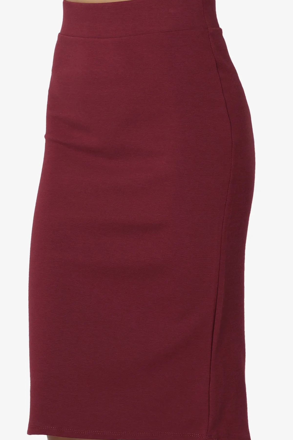 Gisele Ponte Basic Knee Pnecil Skirt PLUS