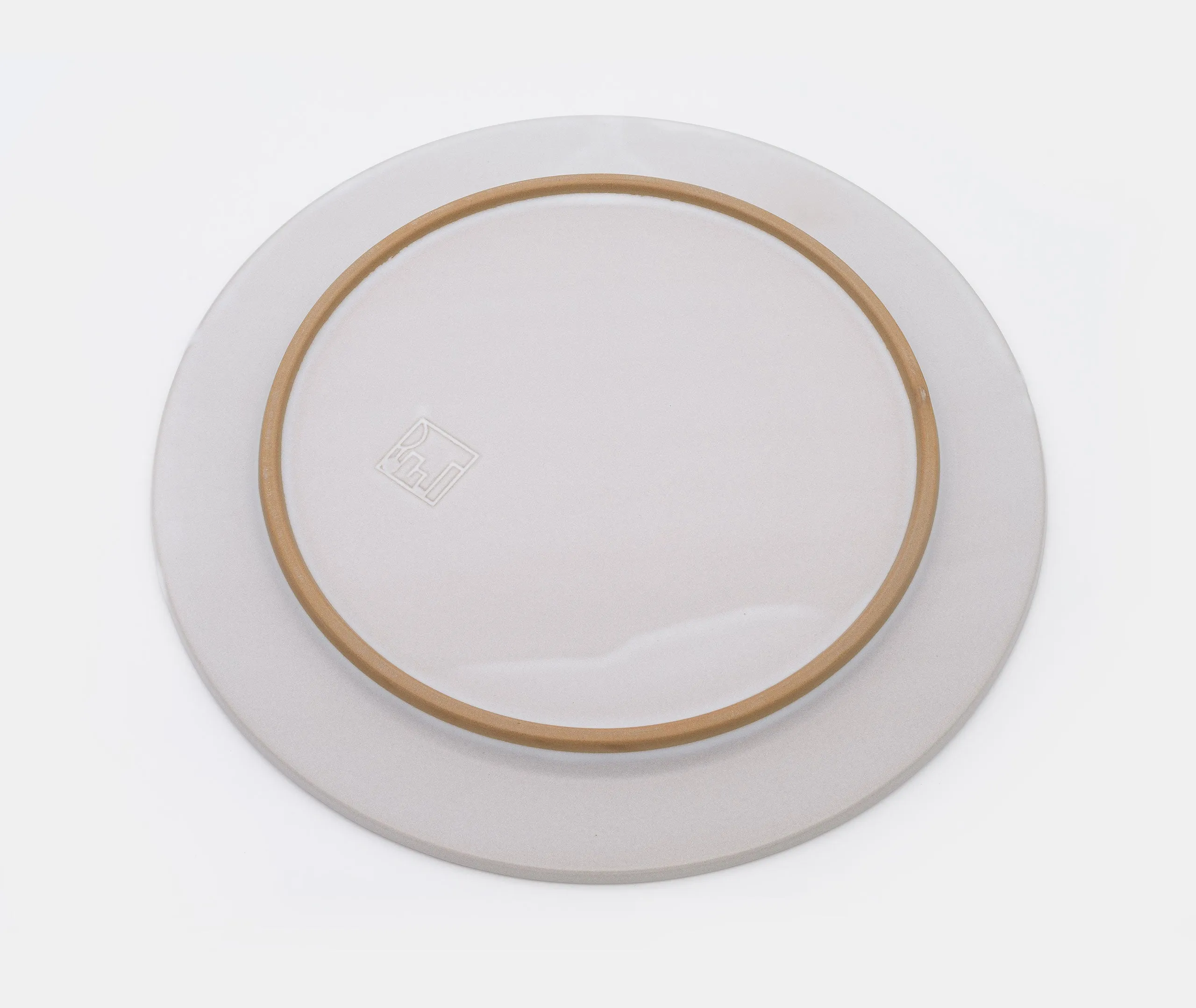 Glazed Stoneware Plate Medium - White