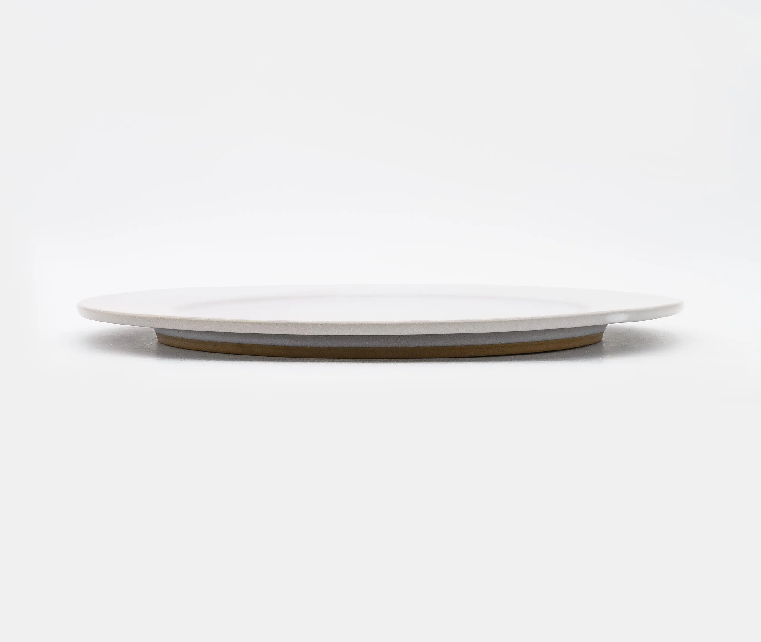 Glazed Stoneware Plate Medium - White