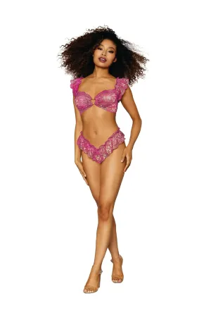 Gold Foiled Lace 2 Piece Set