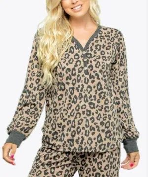 Gone Wild Leopard Lounge Top