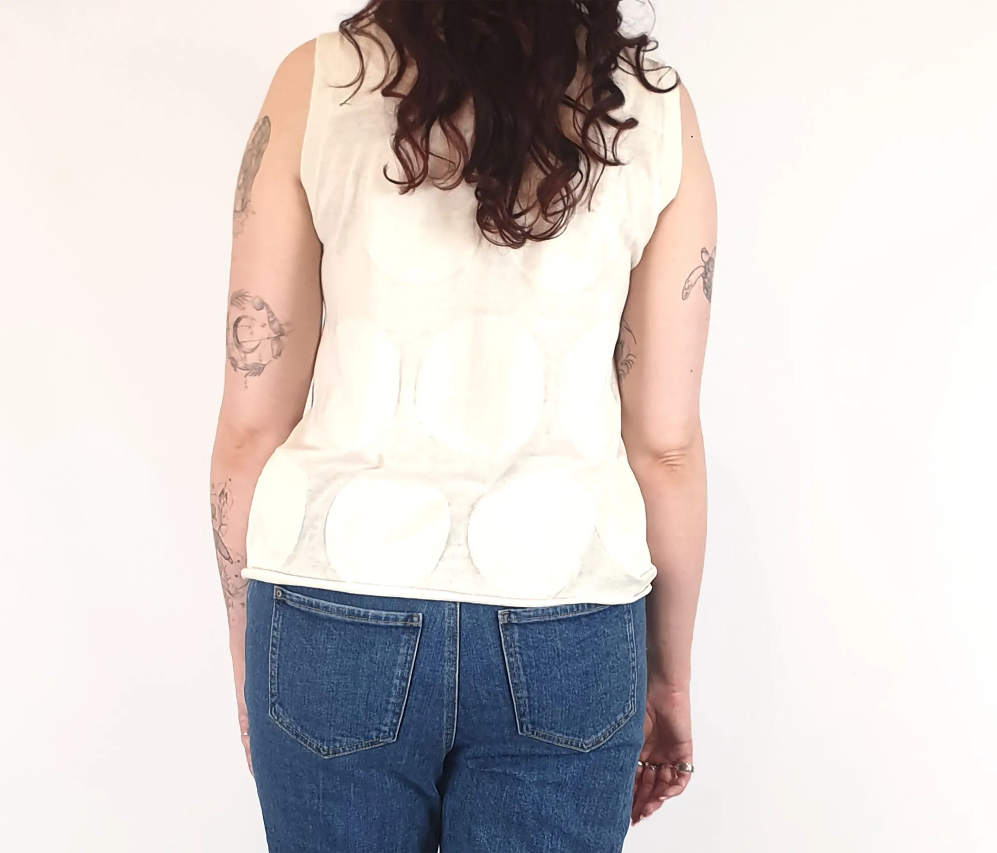 Gorman white cotton knit top size 12