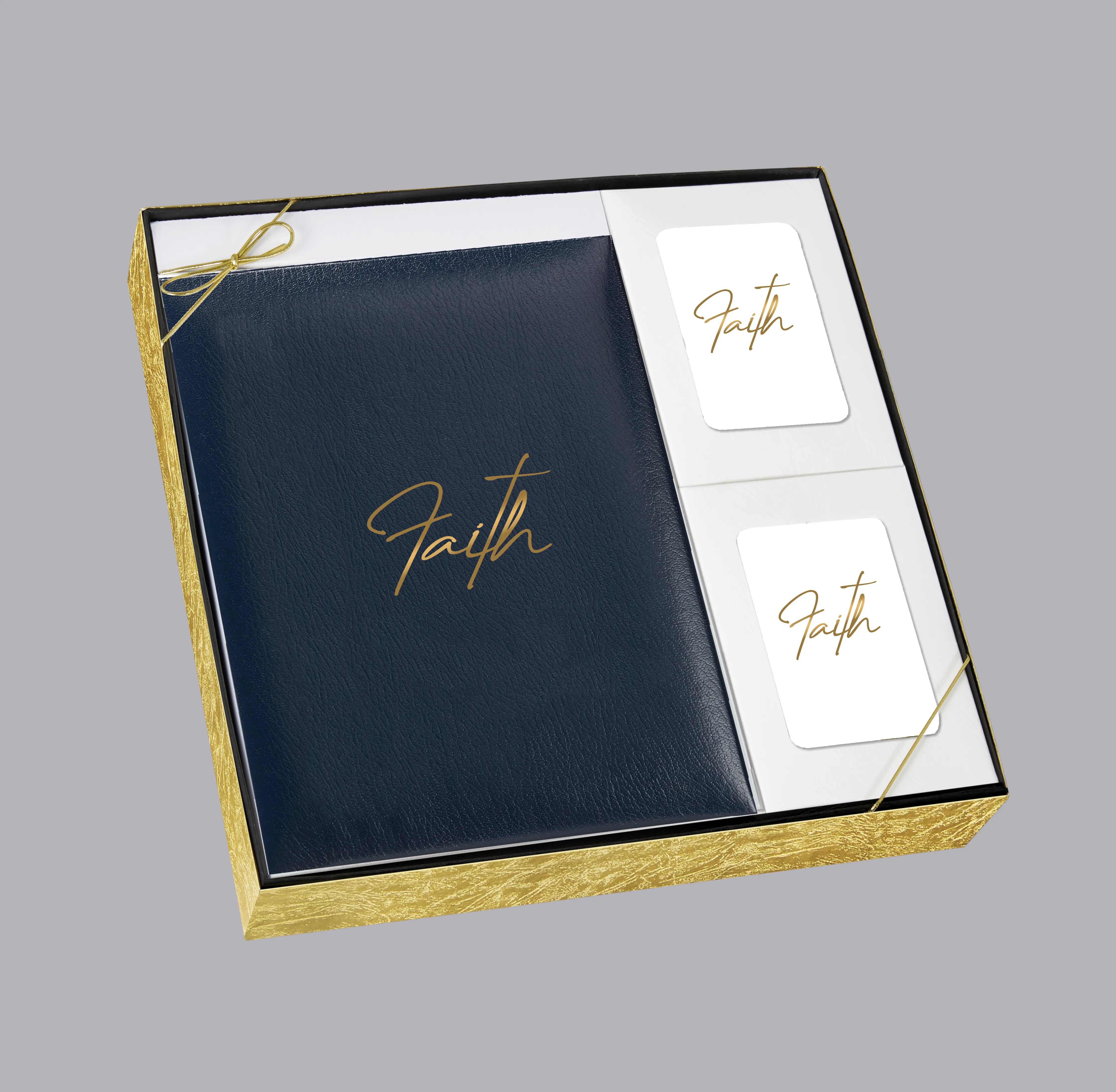 Grace Line Series Faith Navy Stationery Box Set - STGR109-N-BX
