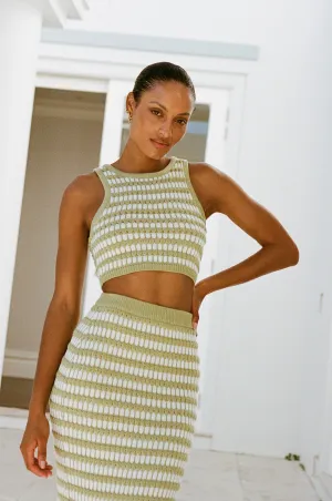 Heather Top - Stripe