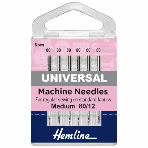 Hemline Universal Machine Needles - Medium - 80/12