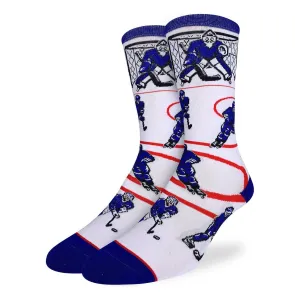 Hockey Blue & White Socks
