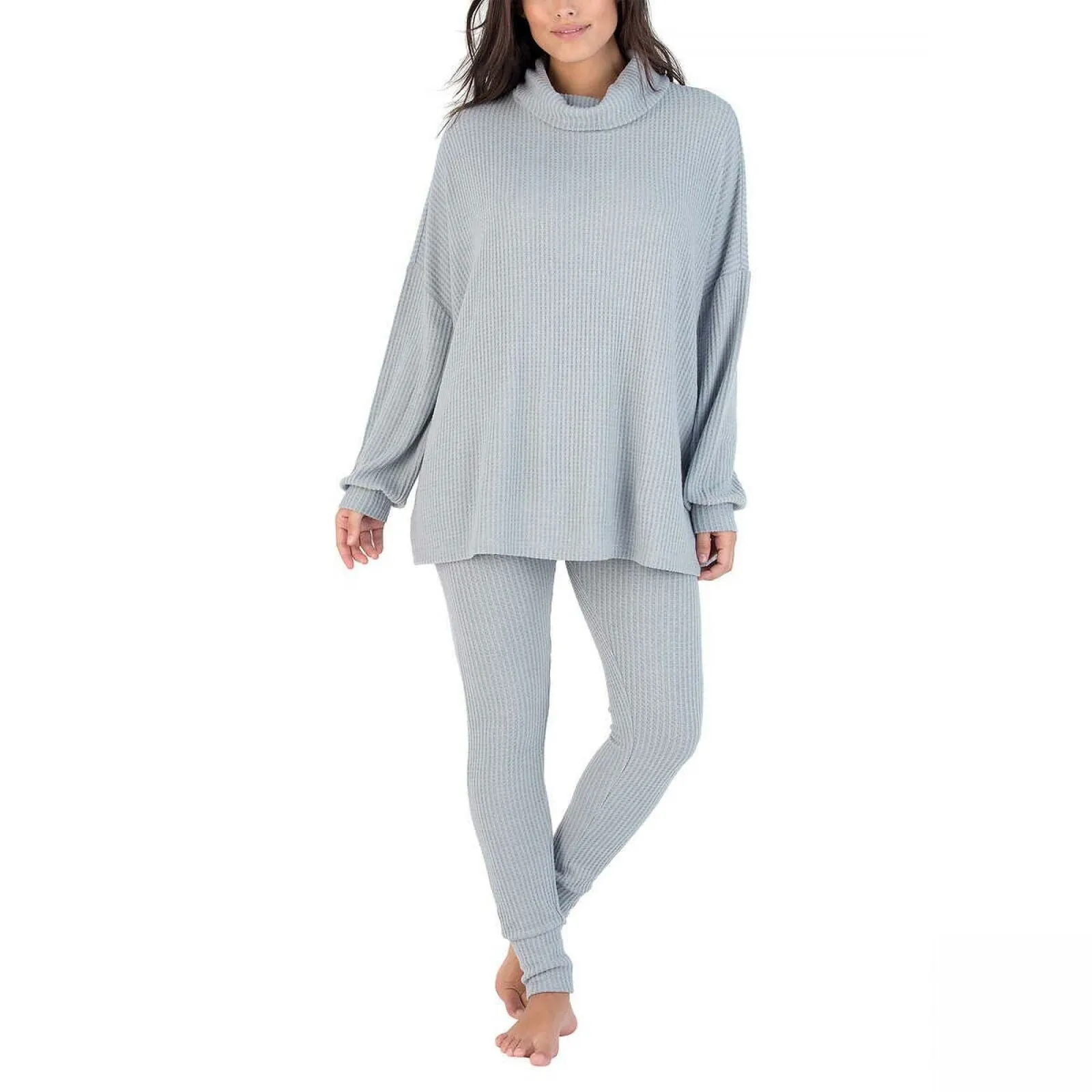 Honeydew Women's 2 Piece Waffle Knit Lounge Pajama Set